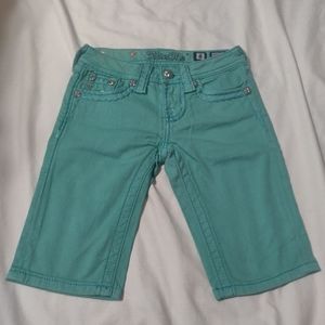 Miss Me girls mint green shorts